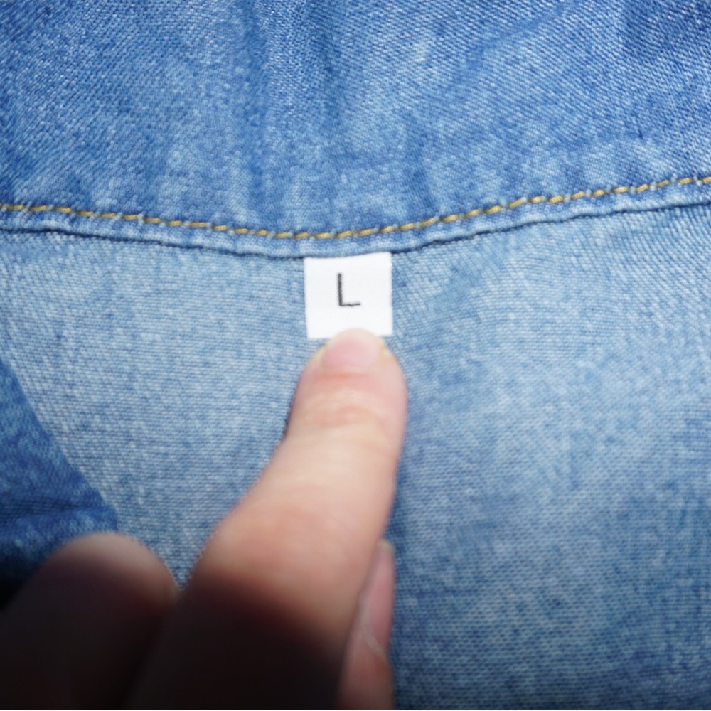 Denim Button Up Jacket - image 3